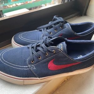 Nike SB ZOOM Stefan Janoski Canvas 615957-467 OBSIDIAN/TEAM RED-WHITE SIZE 11